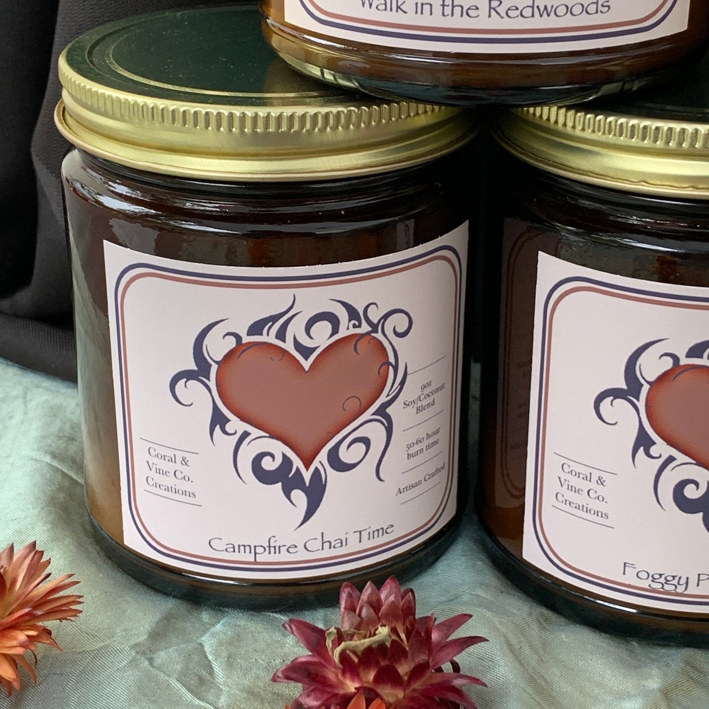 Campfire Chai Soy Candle - Coral and Vine Co