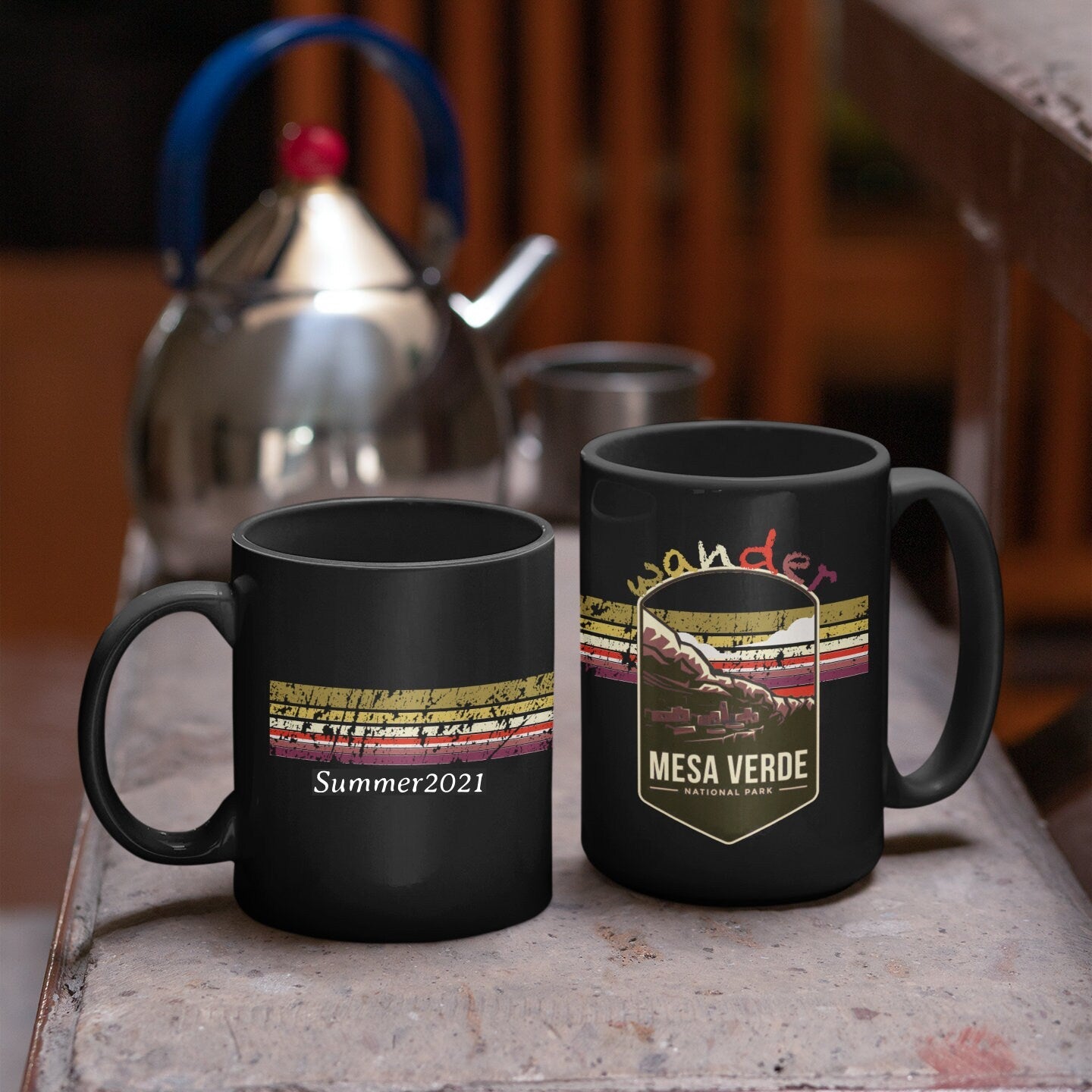 Mesa Verde National Park Mug - Colorado Black Coffee Mug 15oz - Coral and Vine Co