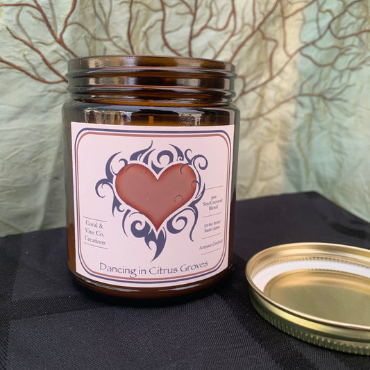 Soy Candle. Dancing in Citrus Groves Candle. Autumn Decorations. Housewarming Gift.