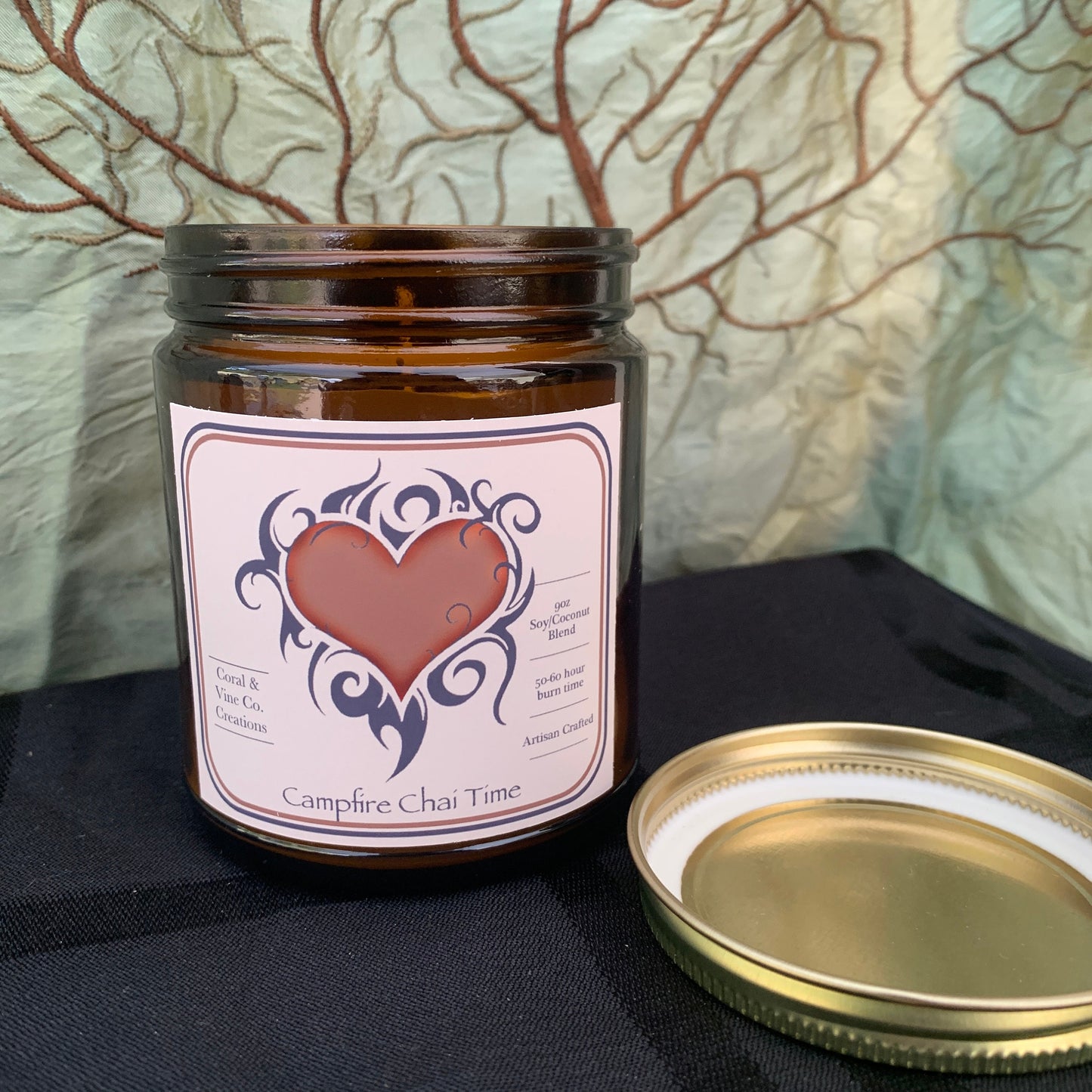 Soy Candle. Campfire Chai Candle. Autumn Decorations. Housewarming Gift.