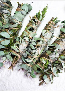 Eucalyptus, Mint, Rosemary, Sage Smudge Stick