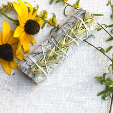 Load image into Gallery viewer, Braided Sweetgrass and Sage Smudge Stick - Coral and Vine Co
