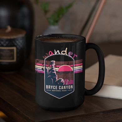 Bryce Canyon National Park Mug - Utah Black Coffee Mug 15oz - Coral and Vine Co