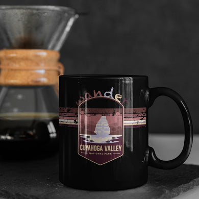 Cuyahoga Valley National Park Mug - Ohio Black Coffee Mug 15oz - Coral and Vine Co