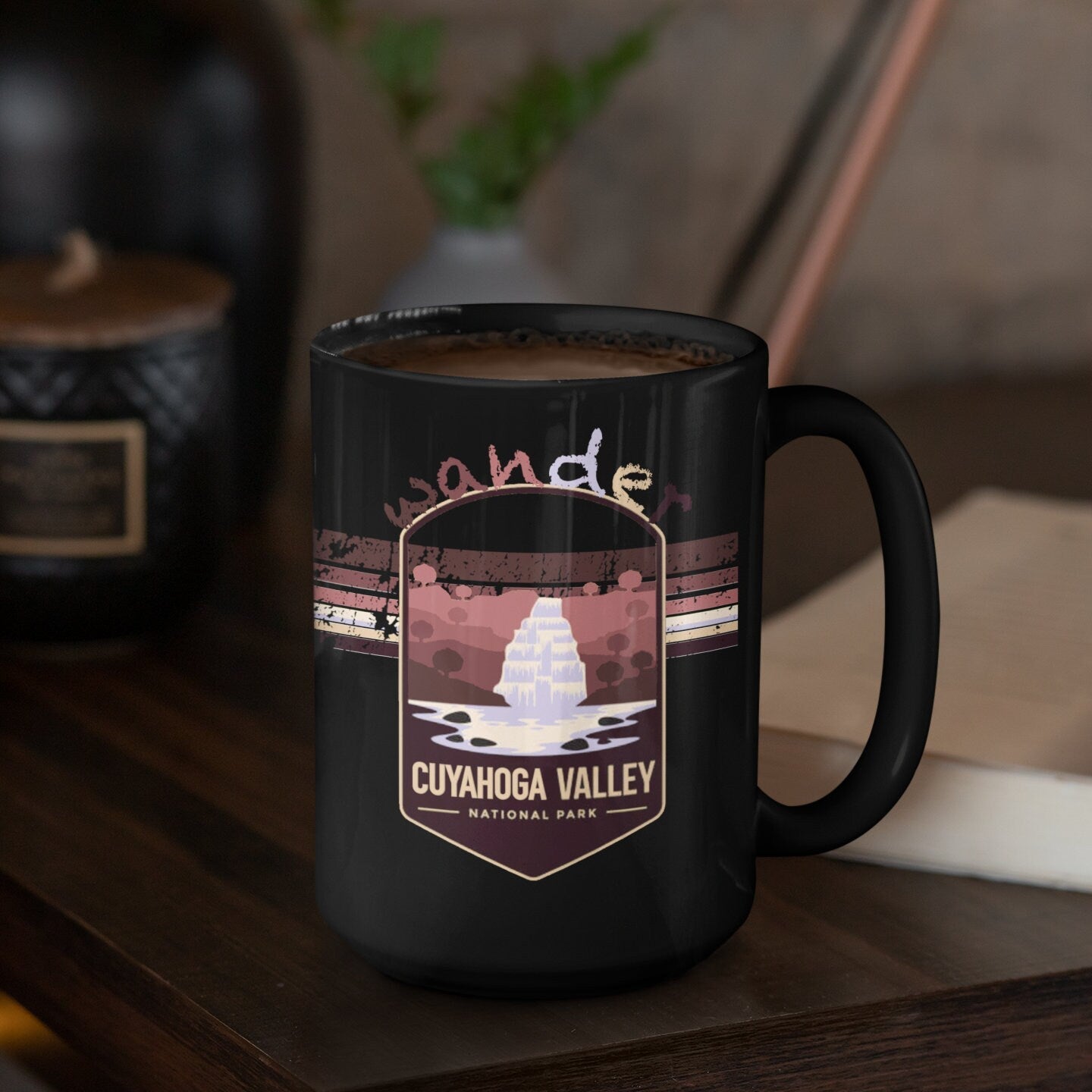 Cuyahoga Valley National Park Mug - Ohio Black Coffee Mug 15oz - Coral and Vine Co