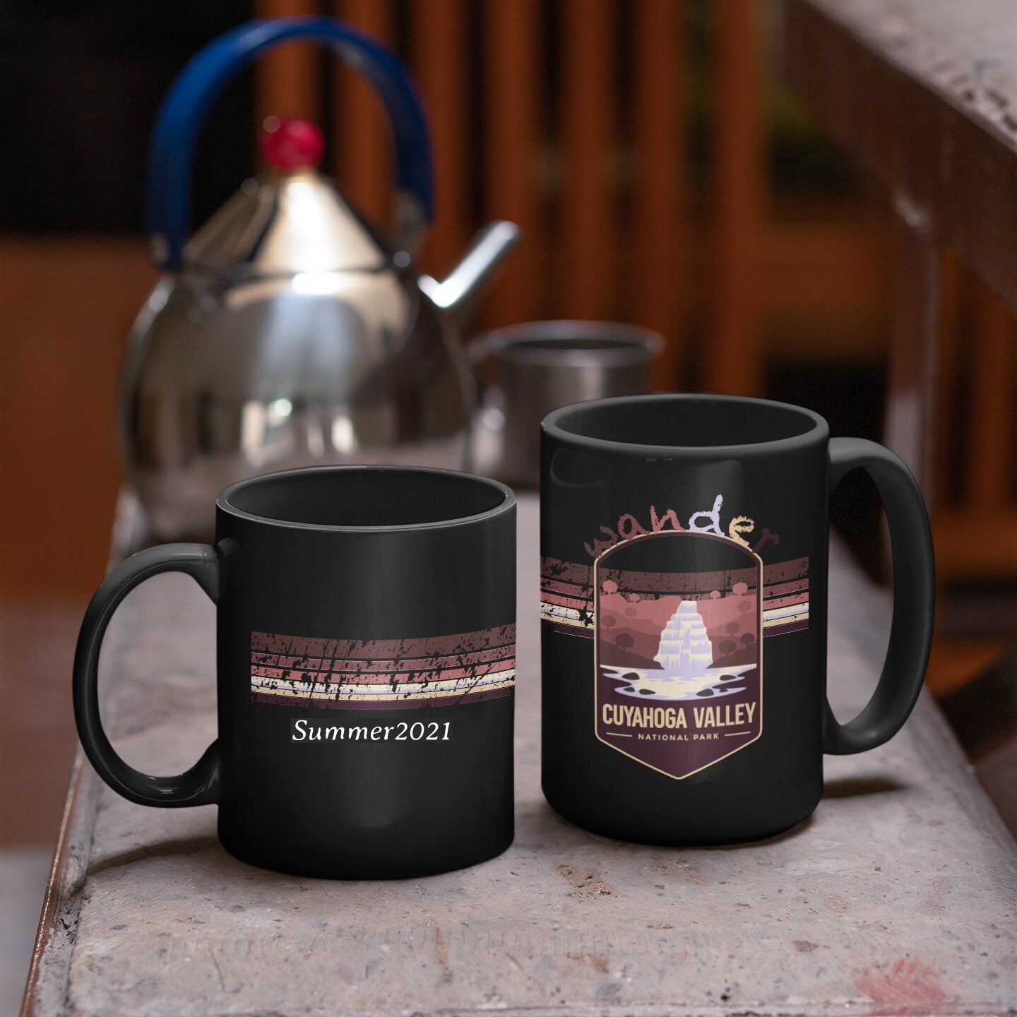 Cuyahoga Valley National Park Mug - Ohio Black Coffee Mug 15oz - Coral and Vine Co