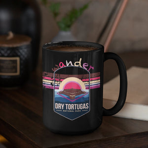 Dry Tortugas National Park Mug - Florida Black Coffee Mug 15oz - Coral and Vine Co