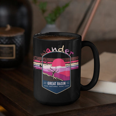 Great Basin National Park Mug - Nevada Black Coffee Mug 15oz - Coral and Vine Co
