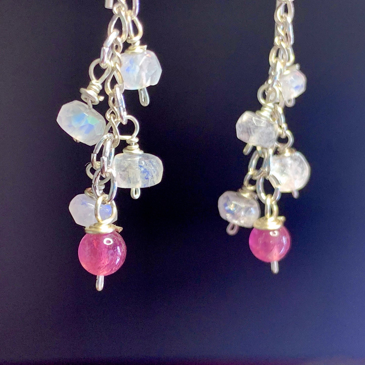 Mystical Lavender Ombre Nugget Earrings