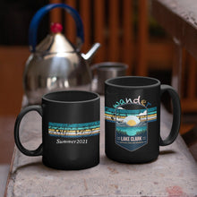 Load image into Gallery viewer, Lake Clark National Park Mug - Alaska Black Coffee Mug 15oz - Coral and Vine Co
