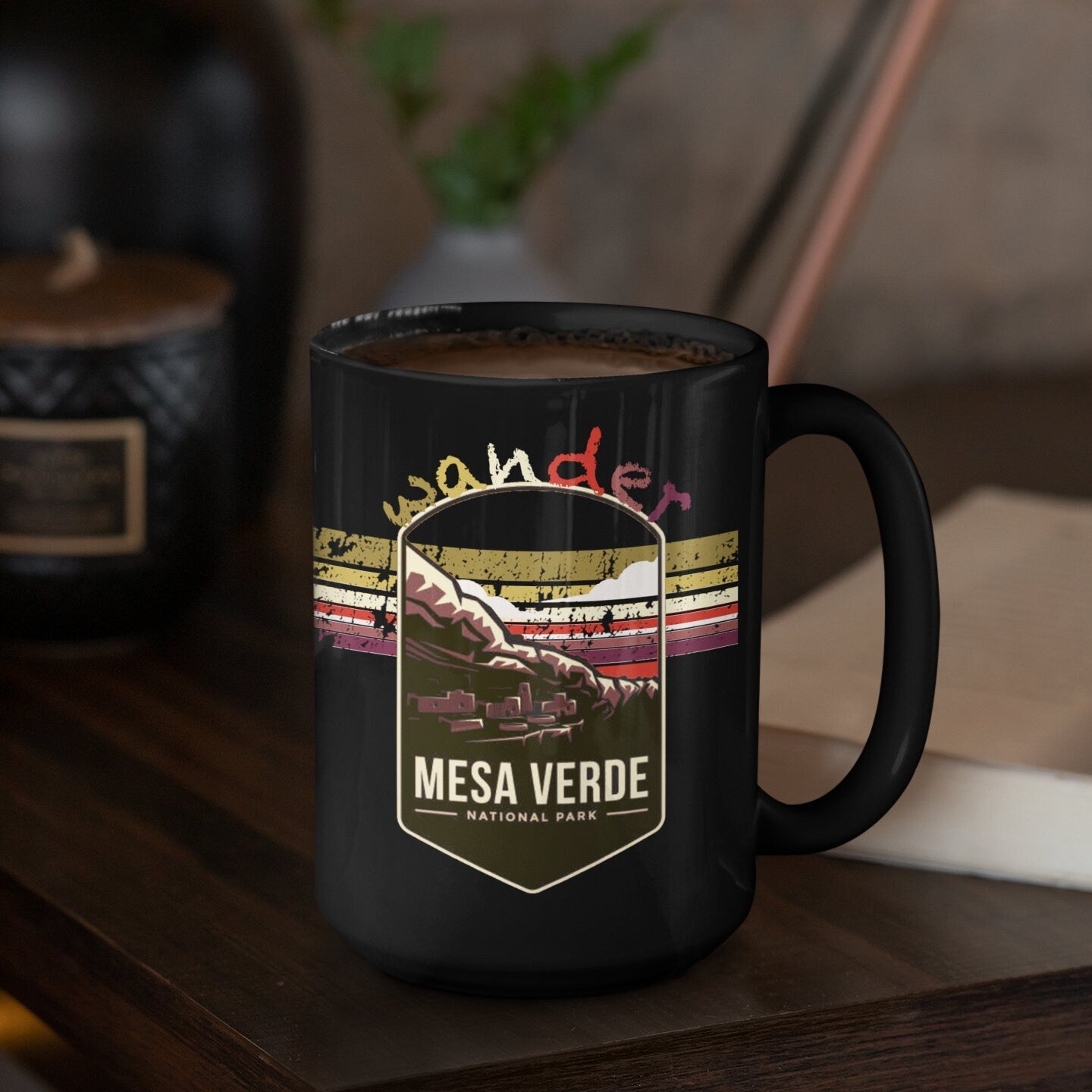 Mesa Verde National Park Mug - Colorado Black Coffee Mug 15oz - Coral and Vine Co